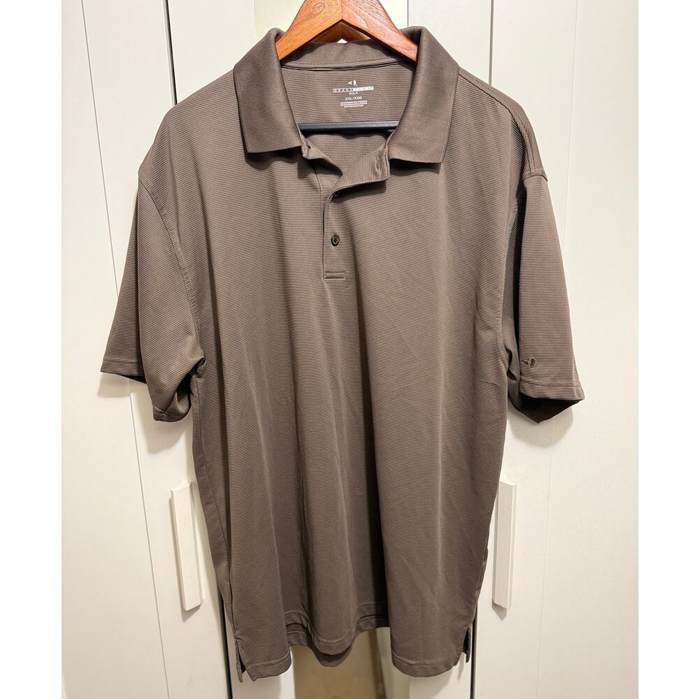 Grand Slam Golf Brown Performance Polo Shirt Men’s XXL 2XL Moisture Wicking‎